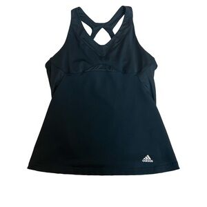 Adidas black sports Racerback tank top Sz L